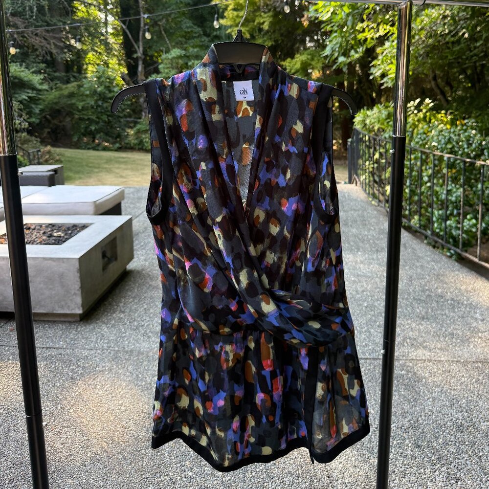 Cabi Colorful Sleeveless Blouse